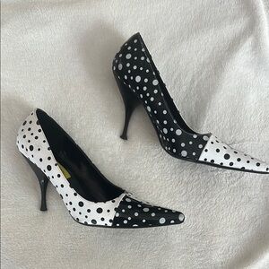Penny ♥️ Kenny Polka Dot Black and White Women's Heels (Vintage)